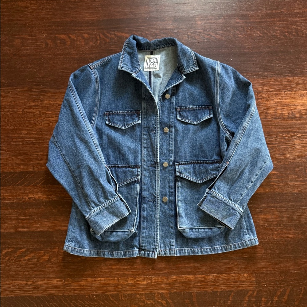 Toteme Medium Size Oversized Denim Jacket